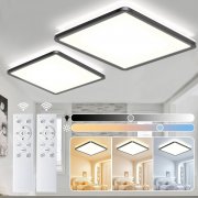 2 St&uuml;ck NEEMOSI LED Deckenlampen 24W 3200LM mit Fernbedienung