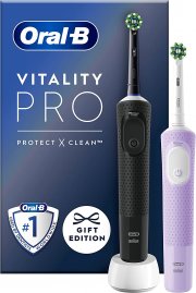 2 St&uuml;ck Oral-B Vitality Pro Elektrische Zahnb&uuml;rsten mit 3 Putzmodi
