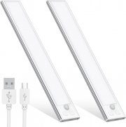 2 St&uuml;ck OUILA aufladbare LED Akku-Unterbauleuchten mit Bewegungsmelder