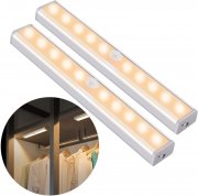 2 St&uuml;ck OUSFOT LED Schrankleuchten mit Bewegungsmelder