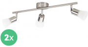 2 St&uuml;ck Philips Decagon 3x 4,3 W LED-Deckenleuchten