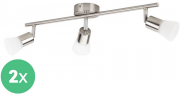 2 St&uuml;ck Philips Decagon 3x 4,3 W LED-Deckenleuchten