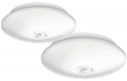 2 St&uuml;ck Philips Mauve LED-Deckenleuchten 4x 1,5W mit Bewegungssensor