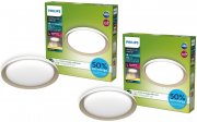 2 St&uuml;ck Philips Pebbo Ultra-Efficient LED Deckenleuchten 35 cm