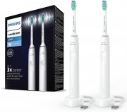 2 St&uuml;ck Philips Sonicare 3100 Series elektrische Zahnb&uuml;rste mit Schalltechnologie