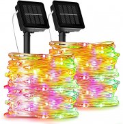 2 St&uuml;ck Ruyilam 12M LED Solar Lichterketten