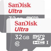 2 St&uuml;ck SANDISK Ultra Micro-SDHC Speicherkarten mit 32 GB