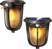 2 St&uuml;ck &lrm;Shuniu E14 COB Solar Aussenleuchten mit Bewegungssensor