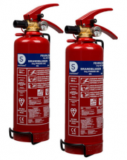 2 St&uuml;ck Smartwares BB1 Pulver Feuerl&ouml;scher 1 kg