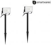 2 St&uuml;ck Smartwares RGB 10 W LED-Flutlicht