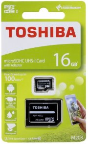 2 St&uuml;ck TOSHIBA M203 Micro SD Karten mit jeweils 16 GB