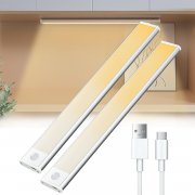 2 St&uuml;ck &lrm;Trayvespace wiederaufladbare LED Akku Schranklichter mit Bewegungsmelder