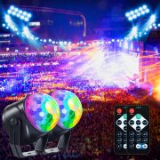 2 St&uuml;ck Urbvit RGB Disko-Lichter mit Fernbedienung und Musik Sync