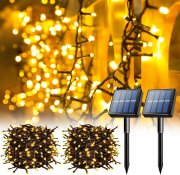 2 St&uuml;ck Voolex 22 Meter 200 LEDs Outdoor Solar Lichterketten