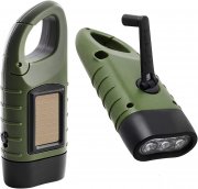 2 St&uuml;ck WOLAFOO Handkurbel und Solar Taschenlampen