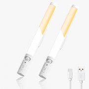 2 St&uuml;ck YooShine wiederaufladbare LED Unterbauleuchten mit Bewegungsmelder