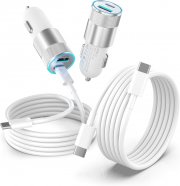 2 St&uuml;ck ZNBTCY 48W Zigarettenanz&uuml;nder Schnellladeger&auml;te + 2 St&uuml;ck Type C Ladekabel