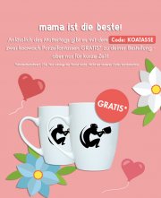 2 Tassen gratis zur jeder Bestellung ab 25&euro; bei Koawach