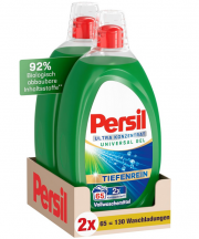 2 x 1,3 Liter Persil Ultra Konzentrat Universal Gel Waschmittel f&uuml;r 130 Waschladungen