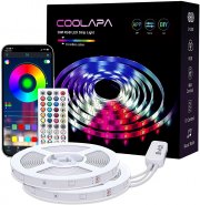 2 x 10 Meter COOLAPA RGB LED-Streifen mit Musikmodus mit Fernbedienung und APP Steuerbar