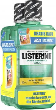 2 x 600 ml Listerine Zahn & Zahnfleischschutz Mundsp&uuml;lung