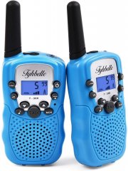 2 x Tyhbelle Kinder Walkie Talkie PMR446 lizenzfrei 8 Kan&auml;le Funkger&auml;t mit LCD-Display und Lampe