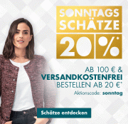 -20% ab 100&euro; EW + kostenloser Versand ab 20&euro;