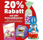 20% auf alle Osters&uuml;&szlig;waren bei Penny 