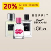20% auf alle Produkte von s.Oliver, Esprit, D.Beckham