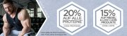 20% auf ALLE Proteine + 15% auf Low Carb Produkte und Proteinriegel