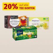 20% auf alle Teesorten bei Rossmann