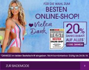20% auf alles bei LASCANA