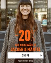 20% auf ausgew&auml;hlte Jacken und M&auml;ntel bei Pimkie