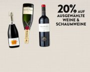 20% auf ausgew&auml;hlte Weine und Schaumweine