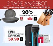 20% auf Ballarini und Zwilling bei Karstadt