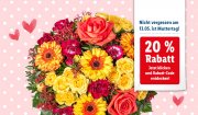 20% auf Blumenstr&auml;u&szlig;e zum Muttertag bei Lidl