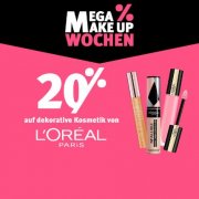 20% auf dekorative Kosmetik von Loreal 
