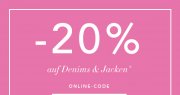 20% auf Denims&Jacken bei Triangle Fashion 