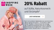 20% auf D&uuml;fte, Naturkosmetik und Str&uuml;mpfe bei M&uuml;ller 