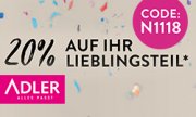 20% auf einen Artikel von Adler