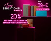 20% auf Kleinlederwaren bei Galeria Kaufhof