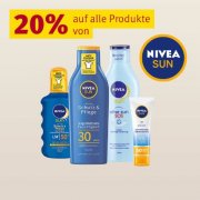 20% auf Nivea Sonnenpflege bei Rossmann
