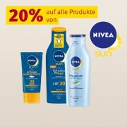 20% auf Sonnenschutzprodukten von Nivea bei Rossmann
