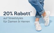 20% auf Streetstyles f&uuml;r Damen&Herren bei Mirapodo
