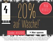 20% auf W&auml;sche bei Ulla Popken Nur heute!