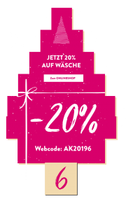 20% auf W&auml;sche heute im Adler Adventskalender
