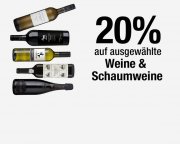 20% auf Weine und Schaumweine nur heute bei Galeria Kaufhof