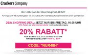 20% bei Crackers Company (MBW 40 Euro) - 48h Sonder-Deal