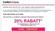 20% bei Crackers Company (MBW 50 Euro)