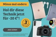 20 Euro Rabatt auf gebrauchte Elektronik-Artikel im Sale bei reBuy